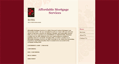 Desktop Screenshot of affordablemortgageservices.net