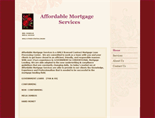 Tablet Screenshot of affordablemortgageservices.net